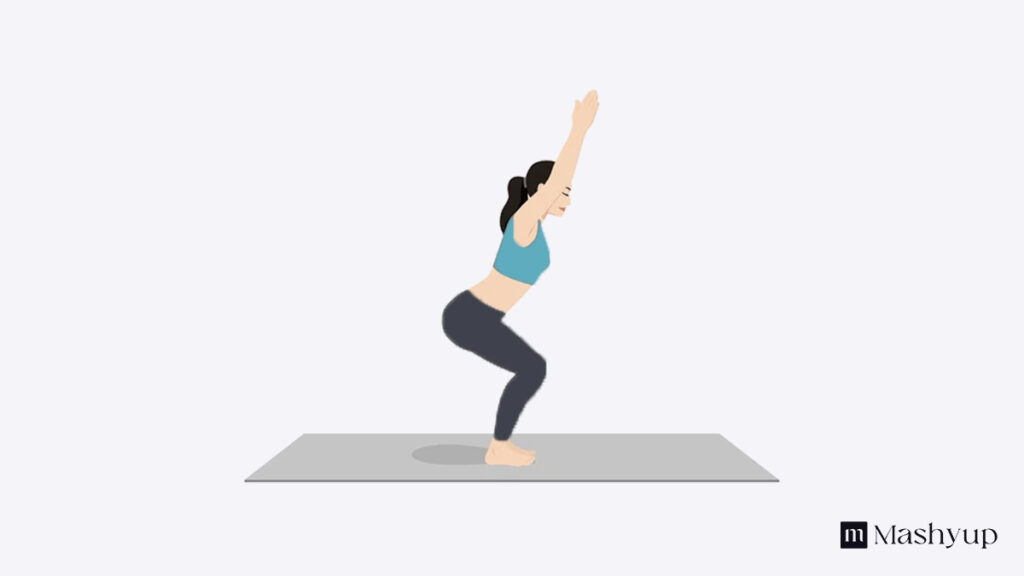 Kursiasana Step